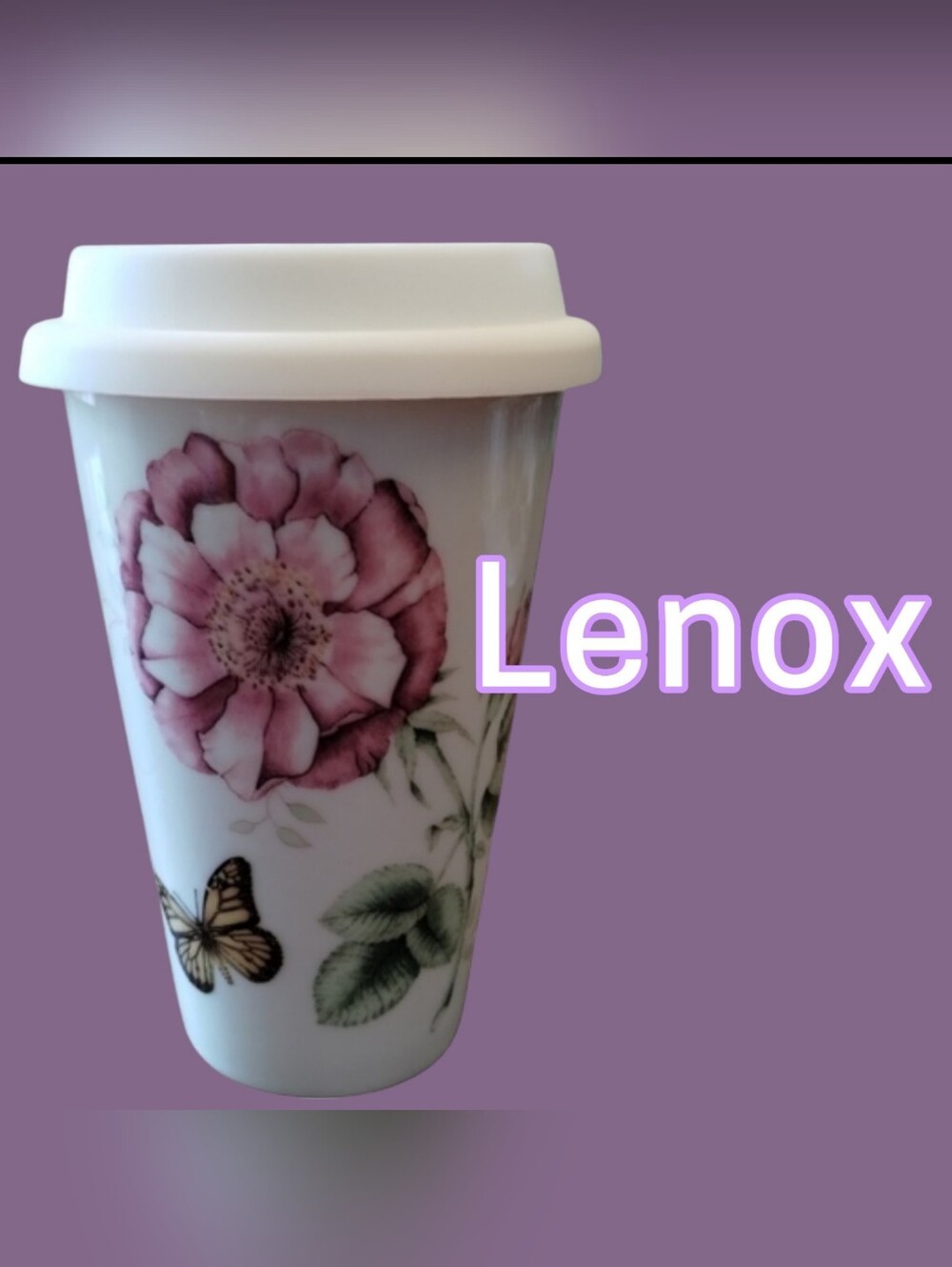 Lenox Mug Butterfly Meadow Thermal Travel Coffee